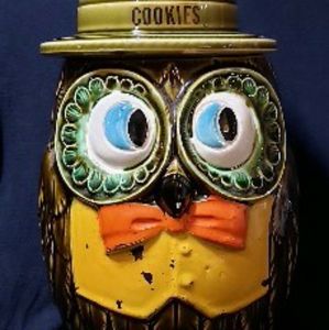 Vintage Owl Cookie Jar